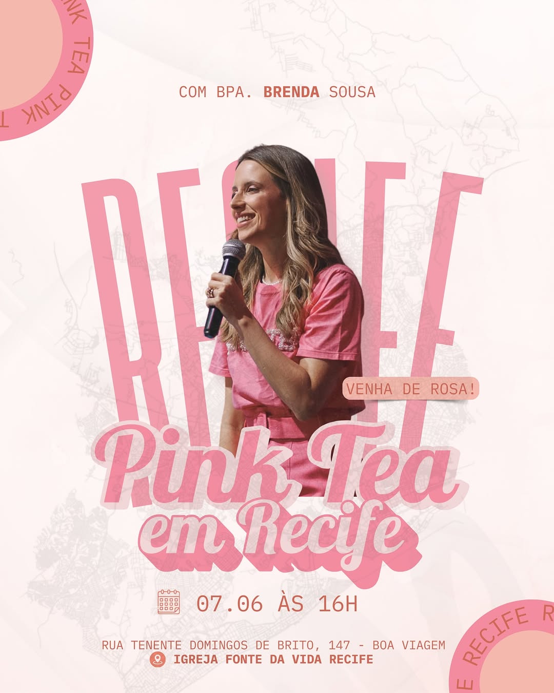 Recife, se prepara! O Pink Tea está chegando! 😍É isso mesmo- no dia 07 de junho, às 16h, temos um encontro marcado com você, mulher poderosa, na Igreja Fonte da Vida em Recife!Vai ser uma tarde de c Recife, se prepara! O Pink Tea está chegando! 😍É isso mesmo- no dia 07 de junho, às 16h, temos um encontro marcado com você, mulher poderosa, na Igreja Fonte da Vida em Recife!Vai ser uma tarde de c