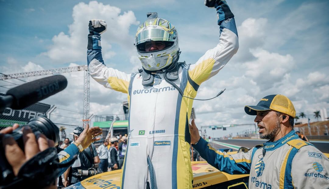 Do começo ao fim. 👊🏁Gaetano Di Mauro largou da pole position e transformou o domingo em Goiâni