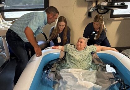 Facing a terminal diagnosis, 74-year-old Jeannie Guffey had one final wish before going home und